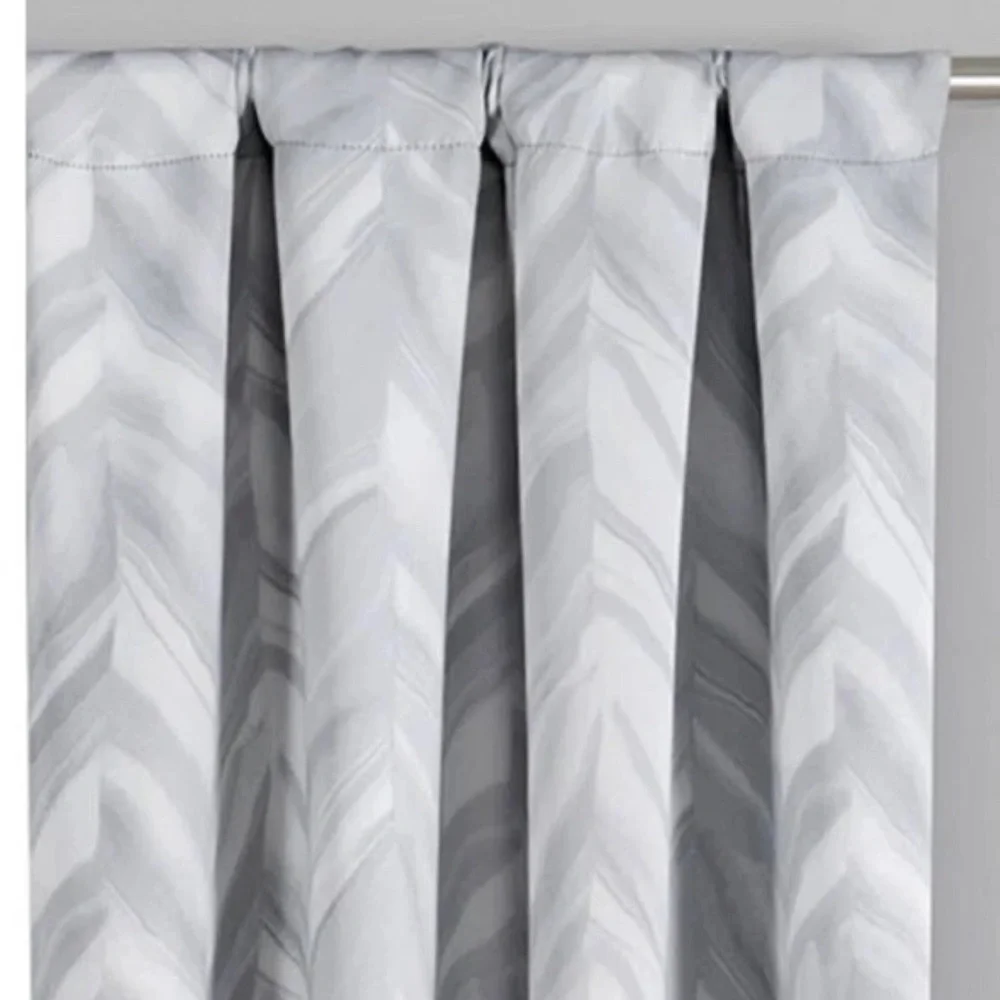 Haley Thermaweave Blackout Curtain Panel - Eclipse Sz 37x95 Haley Silver Single